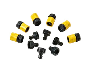 ACC‐068 - Set of Couplings, 6 Ea. Male Quick‐Connect x Female Hose Thread & 6‐ ea. Fem Quick Connect x Fem Hose Thread, w/Check Valve