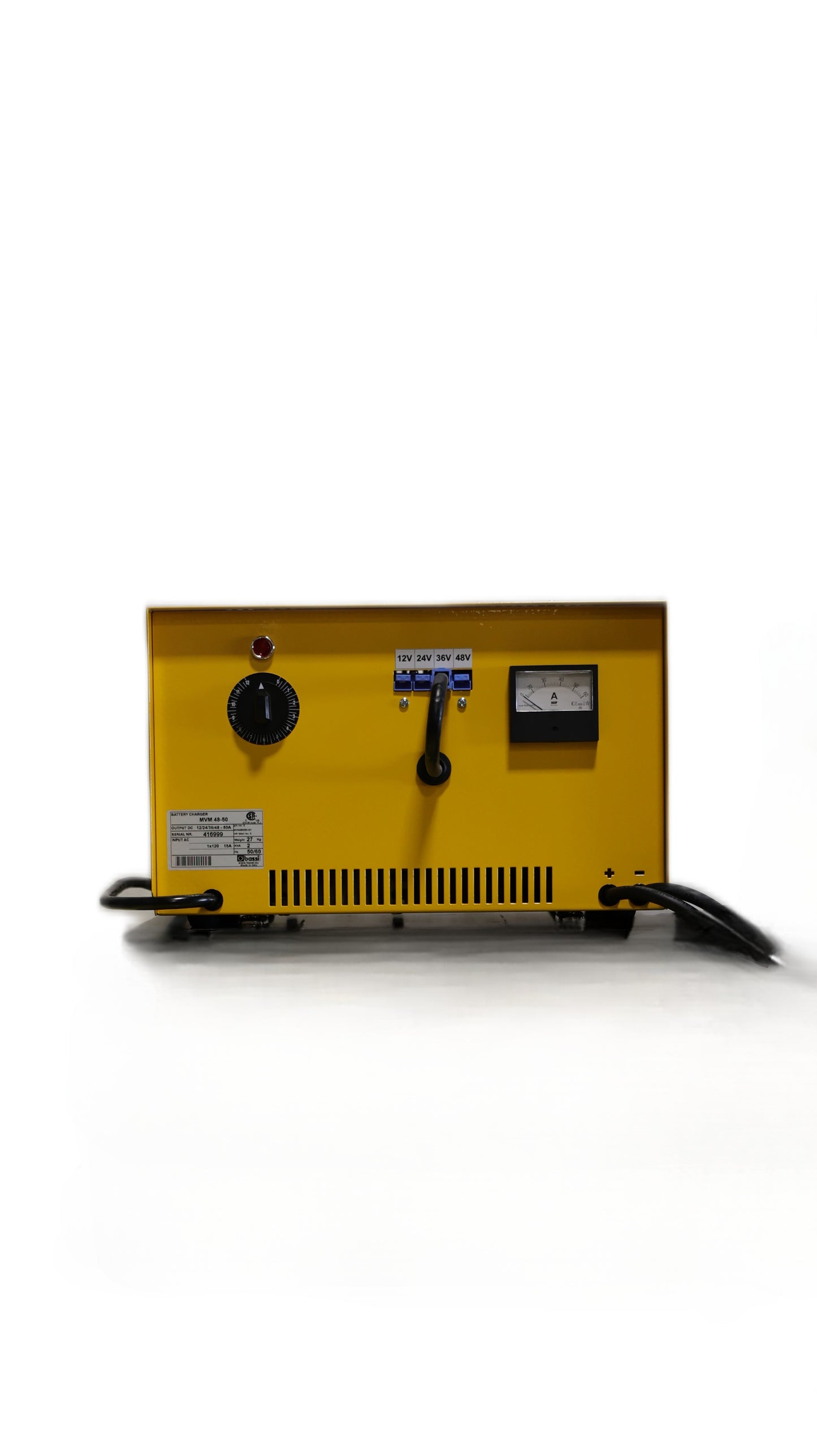 Portable Multi-Voltage Charger w/Manual Timer - 12/24/36/48 Volt - 110 VAC