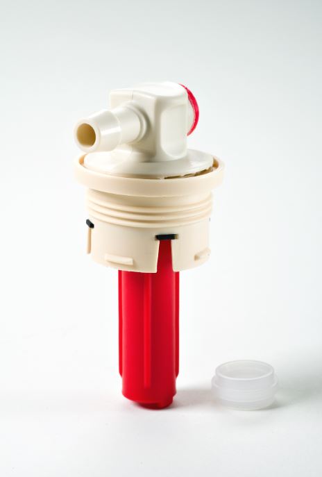 INJ‐TL1AD - Terminating Water Injector, Extended Downtube, for DIN Vent Openings (Philadelphia Scientific)