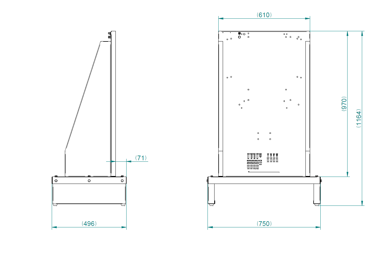 Floor Battery Charger Stand for all GREEN SPE/MOD Series Chargers (GREEN2-4-6-8-X)