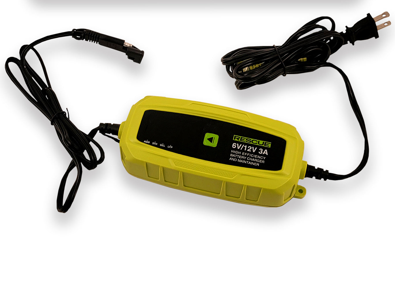 Rescue IQ 6 is a Battery Charger and Battery Maintainer For 6/12V AGM, STD, GEL, or LFP Batteries.