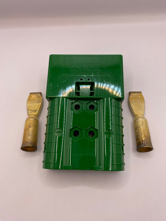 SBX 350 AMP - GREEN CONNECTOR - W/ 2/0 CONTACTS